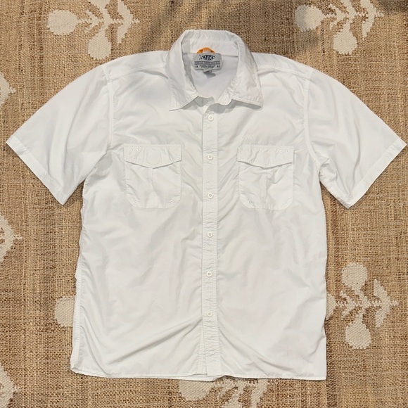 AFTCO Other - AFTCO Men’s Short Sleeve Button Down Vented Fishing Shirt Large